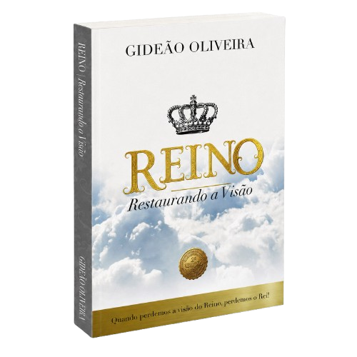 Livro “Reino: Restaurando a Visão”, de Gideão Oliveira, em mockup tridimensional